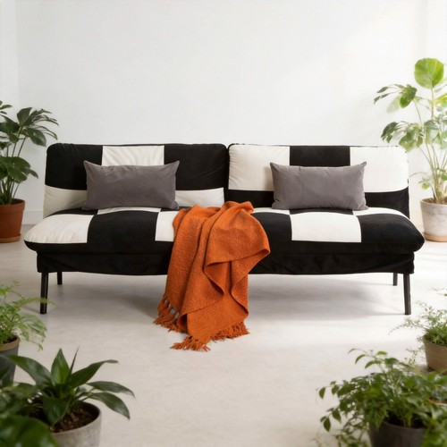 Velvet futon sofa bed - futon,